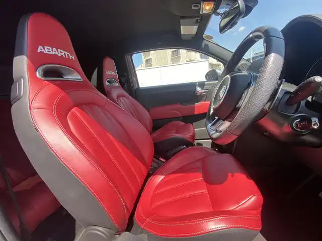 アバルト ５９５ ツーリズモ 栃木県 2018(平30)年 4万km グレーＭ 純正ディスプレイオーディオ/AppleCarPlay/赤革/ETC/社外ドラレコ/リアソナー/キセノンヘッドライト/純正17インチAW