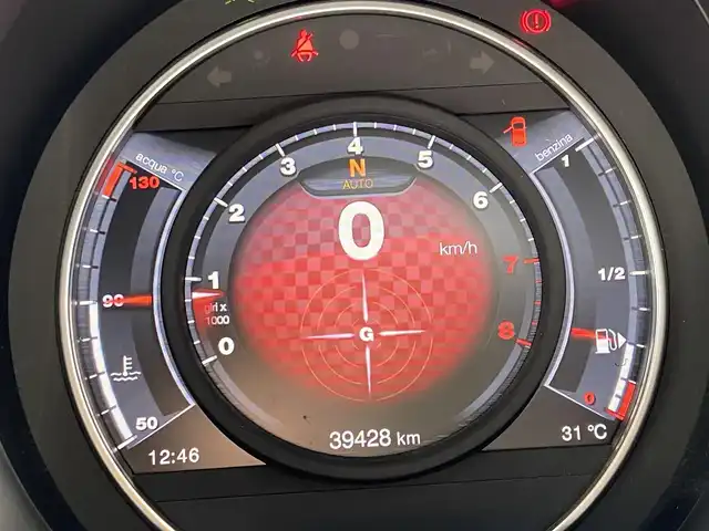 アバルト ５９５ ツーリズモ 栃木県 2018(平30)年 4万km グレーＭ 純正ディスプレイオーディオ/AppleCarPlay/赤革/ETC/社外ドラレコ/リアソナー/キセノンヘッドライト/純正17インチAW