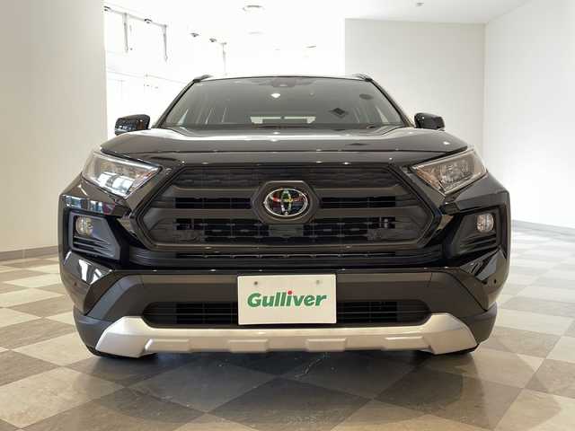 トヨタ ＲＡＶ４ アドベンチャー 福井県 2021(令3)年 2.9万km アッシュグレーメタリック/アティチュードブラックマイカ 2トーン 純正9インチナビ/フルセグTV/バックカメラ/トヨタセーフティセンス/BSM/レーダークルーズコントロール/リアクロストラフティックアラート/パーキングサポートブレーキ/ETC/ドライブレコーダー/4WD/MTモード付AT/パワーシート/レザーシート/革巻きステアリング/オートライト/オートハイビーム/LEDヘッドライト/純正19インチAW/純正フロアマット/プッシュスタート/スマートキー