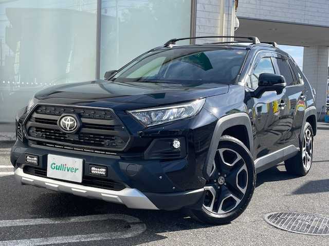 トヨタ ＲＡＶ４ アドベンチャー 大分県 2020(令2)年 3.6万km アティチュードブラックマイカ ワンオーナー/４WD/TRDフロントバンパーガーニッシュ/トヨタセーフティーセンス/・レーダークルーズコントロール/・プリクラッシュセーフティ/・レーントレーシングアシスト/・オートマチックハイビーム/・ブラインドスポットモニター/・パーキングサポートブレーキ/純正SDナビ/【NSZT-Y68T】/DVD/DTV/BT/SD/合皮シート/運転席パワーシート/前席シートヒーター/前席シートベンチレーション/ステアリングヒーター/社外ルーフキャリア/純正ドライブレコーダー/社外デジタルインナーミラー/ドアバイザー/プッシュスタート/スマートキー/スペアキー/純正ビルトインETC2.0