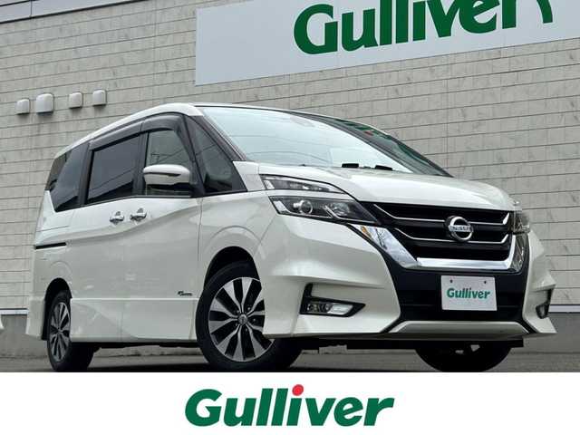 日産 セレナ ハイウェイスター Vセレクション 山形県 2018(平30)年 9.5万km ブリリアントホワイトパール 純正9インチナビ/FM/AM/フルセグ/DVD/Bluetooth/両側パワースライドア/衝突軽減ブレーキ/クルーズコントロール/アイドリングストップ/バックカメラ/横滑り防止装置/LEDライト/フォグランプ/純正バイザー/純正マット/スマートキー/スペアキー/ETC