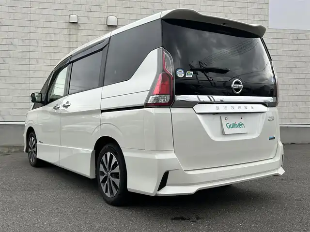 日産 セレナ ハイウェイスター Vセレクション 山形県 2018(平30)年 9.5万km ブリリアントホワイトパール 純正9インチナビ/FM/AM/フルセグ/DVD/Bluetooth/両側パワースライドア/衝突軽減ブレーキ/クルーズコントロール/アイドリングストップ/バックカメラ/横滑り防止装置/LEDライト/フォグランプ/純正バイザー/純正マット/スマートキー/スペアキー/ETC