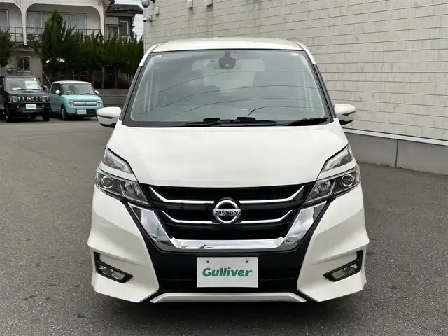 日産 セレナ ハイウェイスター Vセレクション 山形県 2018(平30)年 9.5万km ブリリアントホワイトパール 純正9インチナビ/FM/AM/フルセグ/DVD/Bluetooth/両側パワースライドア/衝突軽減ブレーキ/クルーズコントロール/アイドリングストップ/バックカメラ/横滑り防止装置/LEDライト/フォグランプ/純正バイザー/純正マット/スマートキー/スペアキー/ETC