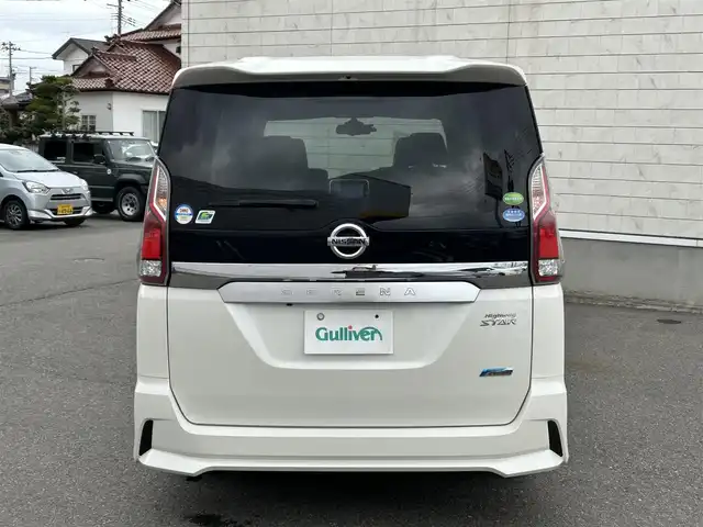日産 セレナ ハイウェイスター Vセレクション 山形県 2018(平30)年 9.5万km ブリリアントホワイトパール 純正9インチナビ/FM/AM/フルセグ/DVD/Bluetooth/両側パワースライドア/衝突軽減ブレーキ/クルーズコントロール/アイドリングストップ/バックカメラ/横滑り防止装置/LEDライト/フォグランプ/純正バイザー/純正マット/スマートキー/スペアキー/ETC