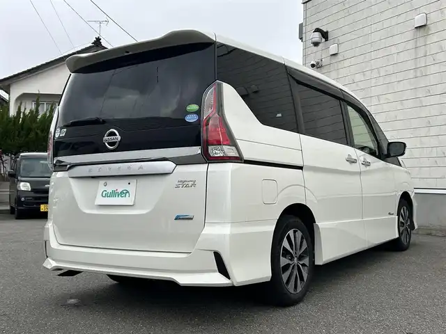 日産 セレナ ハイウェイスター Vセレクション 山形県 2018(平30)年 9.5万km ブリリアントホワイトパール 純正9インチナビ/FM/AM/フルセグ/DVD/Bluetooth/両側パワースライドア/衝突軽減ブレーキ/クルーズコントロール/アイドリングストップ/バックカメラ/横滑り防止装置/LEDライト/フォグランプ/純正バイザー/純正マット/スマートキー/スペアキー/ETC