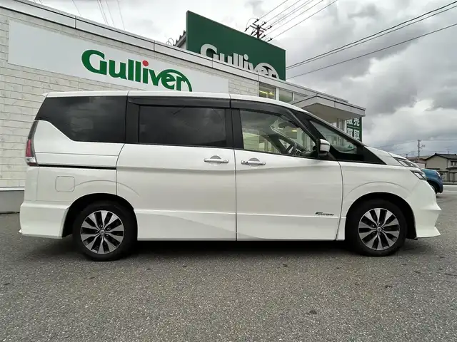 日産 セレナ ハイウェイスター Vセレクション 山形県 2018(平30)年 9.5万km ブリリアントホワイトパール 純正9インチナビ/FM/AM/フルセグ/DVD/Bluetooth/両側パワースライドア/衝突軽減ブレーキ/クルーズコントロール/アイドリングストップ/バックカメラ/横滑り防止装置/LEDライト/フォグランプ/純正バイザー/純正マット/スマートキー/スペアキー/ETC