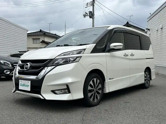 日産 セレナ ハイウェイスター Vセレクション 山形県 2018(平30)年 9.5万km ブリリアントホワイトパール 純正9インチナビ/FM/AM/フルセグ/DVD/Bluetooth/両側パワースライドア/衝突軽減ブレーキ/クルーズコントロール/アイドリングストップ/バックカメラ/横滑り防止装置/LEDライト/フォグランプ/純正バイザー/純正マット/スマートキー/スペアキー/ETC