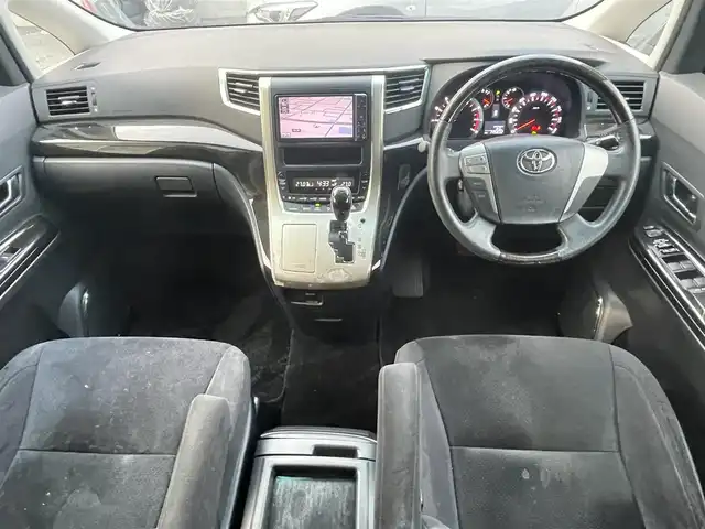 トヨタ ヴェルファイア 2．4Z プラチナⅡ ゴールドⅡ 茨城県 2011(平23)年 14.6万km ブラック 両側パワースライドドア/純正メモリーナビ（NHZN-W60G）/【DVD/CD/Bluetooth/フルセグTV】/バックカメラ/ビルトインETC/社外１８インチAW（WORK）/HIDヘッドライト/フォグ/クリアランスソナー/オットマンシート/スマートキー/電格ウィンカーミラー/木目・革巻きステアリング/ステアリングスイッチ/純正ドアバイザー/純正フロアマット/プッシュスタート/取扱説明書