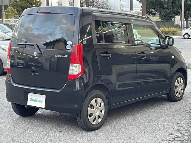 スズキ ワゴンＲ FX 千葉県 2011(平23)年 4.6万km ブルーイッシュブラックパール3 社外ナビ【フルセグ、MSV、DVD、CD】/純正ホイールキャップ/前ドラレコ/ETC/電動格納ミラー/ドアバイザー/レベライザー/フロアマット/保証書/取説/ナビ説