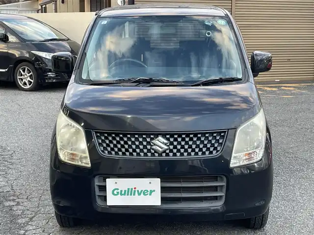 スズキ ワゴンＲ FX 千葉県 2011(平23)年 4.6万km ブルーイッシュブラックパール3 社外ナビ【フルセグ、MSV、DVD、CD】/純正ホイールキャップ/前ドラレコ/ETC/電動格納ミラー/ドアバイザー/レベライザー/フロアマット/保証書/取説/ナビ説