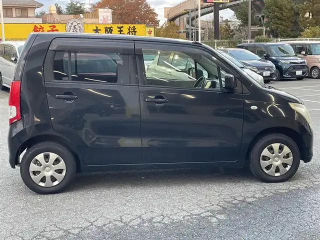 スズキ ワゴンＲ FX 千葉県 2011(平23)年 4.6万km ブルーイッシュブラックパール3 社外ナビ【フルセグ、MSV、DVD、CD】/純正ホイールキャップ/前ドラレコ/ETC/電動格納ミラー/ドアバイザー/レベライザー/フロアマット/保証書/取説/ナビ説