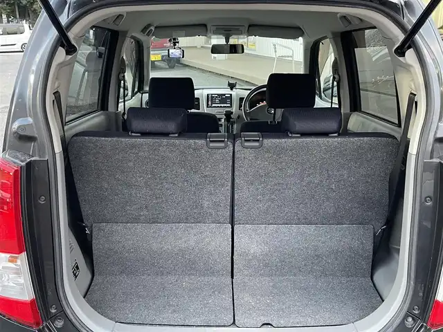 スズキ ワゴンＲ FX 千葉県 2011(平23)年 4.6万km ブルーイッシュブラックパール3 社外ナビ【フルセグ、MSV、DVD、CD】/純正ホイールキャップ/前ドラレコ/ETC/電動格納ミラー/ドアバイザー/レベライザー/フロアマット/保証書/取説/ナビ説