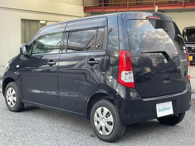 スズキ ワゴンＲ FX 千葉県 2011(平23)年 4.6万km ブルーイッシュブラックパール3 社外ナビ【フルセグ、MSV、DVD、CD】/純正ホイールキャップ/前ドラレコ/ETC/電動格納ミラー/ドアバイザー/レベライザー/フロアマット/保証書/取説/ナビ説