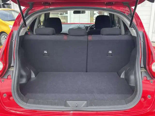 日産 ジューク 15RX パーソナライズパック 神奈川県 2013(平25)年 6.5万km パッションレッド 純正メモリナビ/　（CD・DVD・Bluetooth）/フルセグTV/バックカメラ/純正17インチAW/スマートキー×2/保証書/取扱説明書
