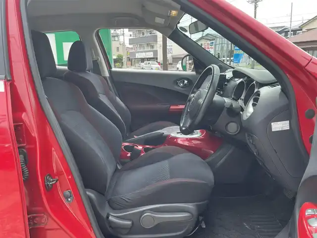 日産 ジューク 15RX パーソナライズパック 神奈川県 2013(平25)年 6.5万km パッションレッド 純正メモリナビ/　（CD・DVD・Bluetooth）/フルセグTV/バックカメラ/純正17インチAW/スマートキー×2/保証書/取扱説明書