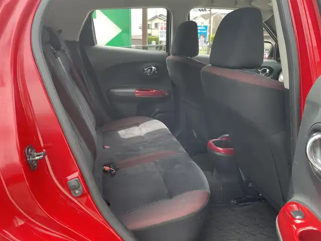 日産 ジューク 15RX パーソナライズパック 神奈川県 2013(平25)年 6.5万km パッションレッド 純正メモリナビ/　（CD・DVD・Bluetooth）/フルセグTV/バックカメラ/純正17インチAW/スマートキー×2/保証書/取扱説明書