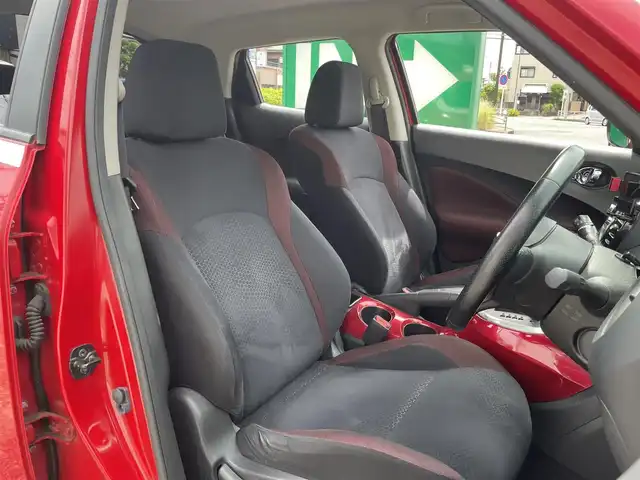 日産 ジューク 15RX パーソナライズパック 神奈川県 2013(平25)年 6.5万km パッションレッド 純正メモリナビ/　（CD・DVD・Bluetooth）/フルセグTV/バックカメラ/純正17インチAW/スマートキー×2/保証書/取扱説明書