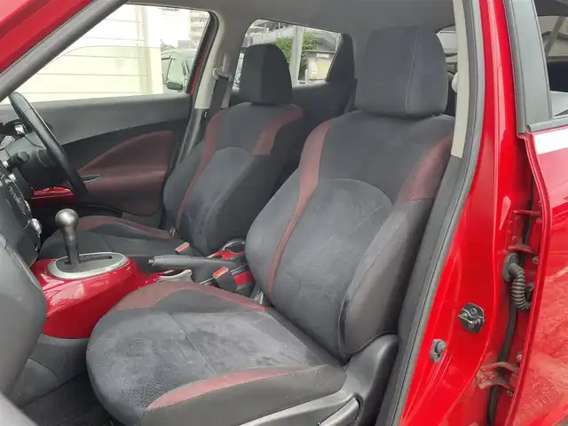 日産 ジューク 15RX パーソナライズパック 神奈川県 2013(平25)年 6.5万km パッションレッド 純正メモリナビ/　（CD・DVD・Bluetooth）/フルセグTV/バックカメラ/純正17インチAW/スマートキー×2/保証書/取扱説明書