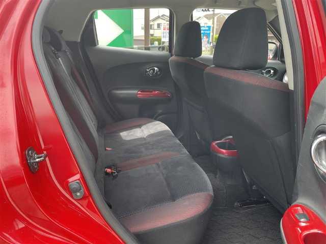 日産 ジューク 15RX パーソナライズパック 神奈川県 2013(平25)年 6.5万km パッションレッド 純正メモリナビ/　（CD・DVD・Bluetooth）/フルセグTV/バックカメラ/純正17インチAW/スマートキー×2/保証書/取扱説明書