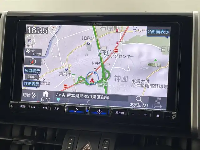 トヨタ ＲＡＶ４ アドベンチャー 熊本県 2019(令1)年 6.7万km アーバンカーキ 禁煙車　/アルパイン９インチナビ（ＣＤ・ＤＶＤ・フルセグ・ＢＴ・ＳＤ・ＵＳＢ・HDMI）/バックカメラ　/社外前後ドライブレコーダー　/ビルトインＥＴＣ　/レーダークルーズコントロール　/運転席パワーシート　/衝突軽減ブレーキ/レーンキープアシスト/先行車発進お知らせ/ダウンヒルアシスト/横滑り防止/パワーバックドア/社外フロアマット/純正19インチAW/オートライト/オートマチックハイビーム/LEDヘッドライト/フォグライト/スマートキー/プッシュスタート