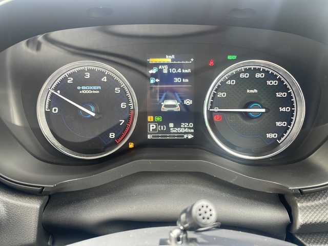 スバル フォレスター ハイブリッド アドバンス 福島県 2023(令5)年 5.3万km パール ４WD/衝突軽減ブレーキ/社外SDナビ/（DVD/SD/FM/AM/Bluetooth）/ワンセグTV/バックカメラ/ハーフレザーシート/前席シートヒーター/前席パワーシート/ハンドルヒーター/レーンキープアシスト/横滑り防止装置/ETC/LEDヘッドライト/オートライト/前後ドラレイブレコーダー/純正フロアマット/純正18インチAW/プッシュスタート/スマートキー