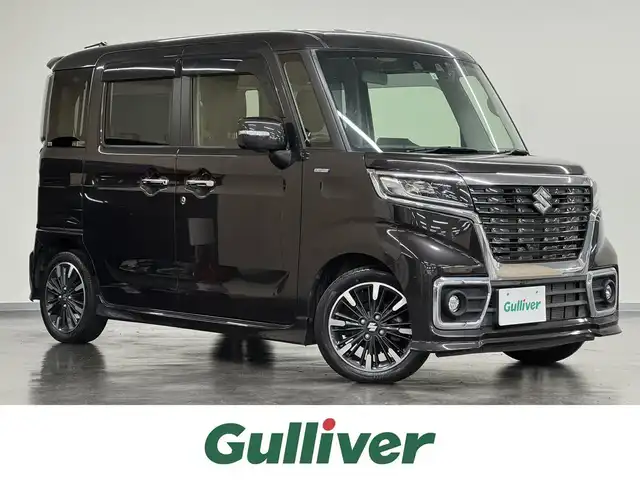 スズキ スペーシア カスタム HYBRID XS ターボ 三重県 2021(令3)年 2.4万km アーバンブラウンパールメタリック マイルドハイブリッド・ターボ/FF/MTモード付インパネCVT/カロッツェリア 7インチナビ AVIC-RZ811/（CD/DVD/MSV/SD/FM/AM/TV/Bluetooth/iPod/USB/HDMI/AUX）/【OP】全方位モニター/両側パワースライドドア/ドライブレコーダー 前方/スズキセーフティサポート/・デュアルカメラブレーキサポート/・車線逸脱警報/・車線逸脱抑制機能/・ふらつき警報/・アダプティブクルーズコントロール［ACC］/・リヤパーキングセンサー/・ハイビームアシスト/・先行車発進お知らせ/装備/・カラーヘッドアップディスプレイ/・シートヒーター（D）/・オートエアコン/・オートライト/・LEDヘッドランプ/・プッシュスタート/・パワーウインドウ/・ウインカー付電動格納ドアミラー/・純正15inAW/・スマートキーx2/など
