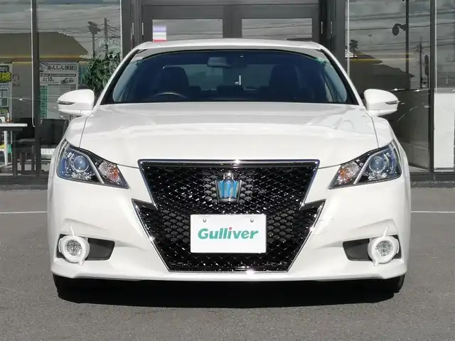 トヨタ クラウン ハイブリッド アスリートS 茨城県 2015(平27)年 4万km ホワイトパールクリスタルシャイン 純正ナビ/【AM・FM・CD・DVD・HDD・USＢ・ＢＴ・ＴＶ】/サンルーフ/パワーシート/シートヒーター/エアシート/ステアリングヒーター/MTモード付AT/クルコン/ETC/Bカメラ/ステリモ/オートライト/Fフォグ/LEDライト/プッシュスタート/スマートキー