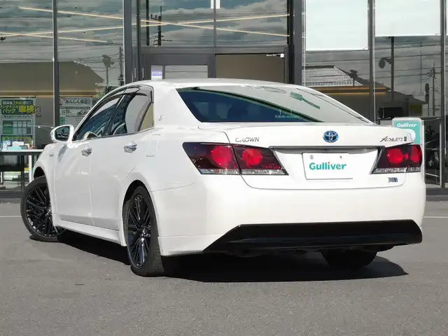 トヨタ クラウン ハイブリッド アスリートS 茨城県 2015(平27)年 4万km ホワイトパールクリスタルシャイン 純正ナビ/【AM・FM・CD・DVD・HDD・USＢ・ＢＴ・ＴＶ】/サンルーフ/パワーシート/シートヒーター/エアシート/ステアリングヒーター/MTモード付AT/クルコン/ETC/Bカメラ/ステリモ/オートライト/Fフォグ/LEDライト/プッシュスタート/スマートキー