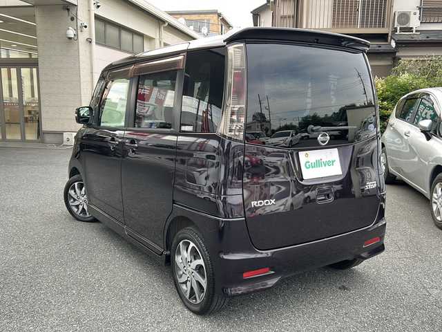 日産 ルークス ハイウェイスター ターボ 埼玉県 2012(平24)年 5.9万km ミステリアスバイオレットパール ワンオーナー/ターボ車/社外メモリーナビゲーション(AVIC-MRZ09)/CD/DVD/BT/フルセグテレビ/両側パワースライドドア/ＨＩＤヘッドライト/オートライト/フォグランプ/ドアバイザー/運転席・助手席ＳＲＳエアバッグ/４輪ＡＢＳ（ＥＢＤ付）/ＩＳＯＦＩＸ対応チャイルドシート固定用アンカー/保証書/取扱説明書