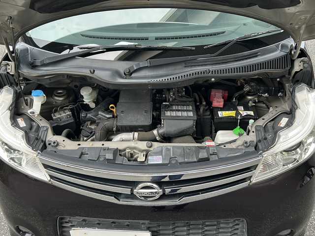 日産 ルークス ハイウェイスター ターボ 埼玉県 2012(平24)年 5.9万km ミステリアスバイオレットパール ワンオーナー/ターボ車/社外メモリーナビゲーション(AVIC-MRZ09)/CD/DVD/BT/フルセグテレビ/両側パワースライドドア/ＨＩＤヘッドライト/オートライト/フォグランプ/ドアバイザー/運転席・助手席ＳＲＳエアバッグ/４輪ＡＢＳ（ＥＢＤ付）/ＩＳＯＦＩＸ対応チャイルドシート固定用アンカー/保証書/取扱説明書