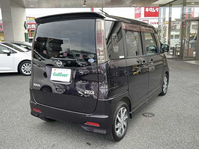 日産 ルークス ハイウェイスター ターボ 埼玉県 2012(平24)年 5.9万km ミステリアスバイオレットパール ワンオーナー/ターボ車/社外メモリーナビゲーション(AVIC-MRZ09)/CD/DVD/BT/フルセグテレビ/両側パワースライドドア/ＨＩＤヘッドライト/オートライト/フォグランプ/ドアバイザー/運転席・助手席ＳＲＳエアバッグ/４輪ＡＢＳ（ＥＢＤ付）/ＩＳＯＦＩＸ対応チャイルドシート固定用アンカー/保証書/取扱説明書