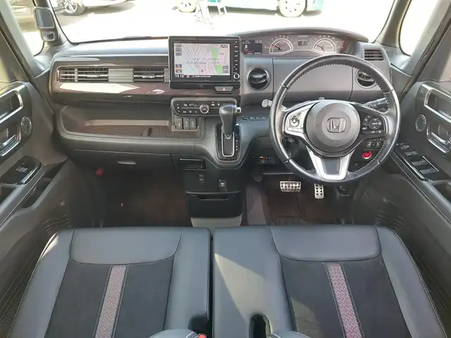 ホンダ Ｎ ＢＯＸ カスタム G L ターボ ホンダセンシング 東京都 2018(平30)年 7.4万km クリスタルブラックパール Honda SENSING/・衝突軽減ブレーキ/・誤発進抑制機能/・路外逸脱抑制機能/・先行車発進お知らせ機能/・アダプティブクルーズコントロール/BLITZフルタップ車高調/社外マフラー/ルームミラー型ドライブレコーダー/純正ナビ　VXU-185NBi/フルセグTV/バックカメラ/ETC/パドルシフト/両側パワースライドドア/ハーフレザー/後席ロールサンシェード/LEDヘッドライト/15インチ純正アルミホイール