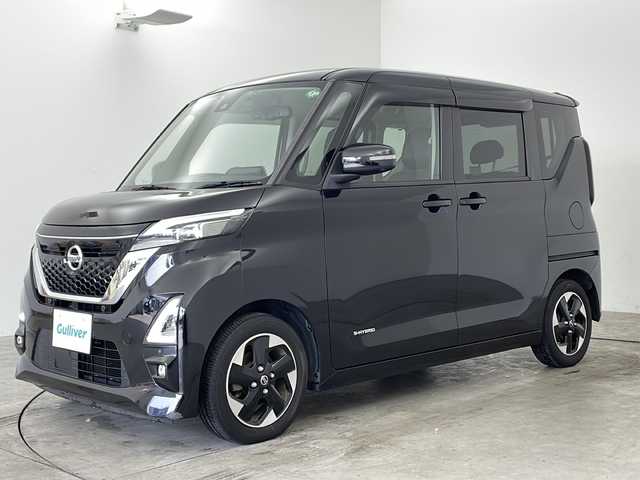 日産 ルークス HWS X プロパイロットED 兵庫県 2020(令2)年 4.9万km ブラック 純正９インチナビ　フルセグ　Ｂｌｕｅｔｏｏｔｈオーディオ　アラウンドビューモニター　プロパイロット　両側パワースライドドア　ＬＥＤヘッドライト　ドライブレコーダー　ビルトインＥＴＣ　スマートキー