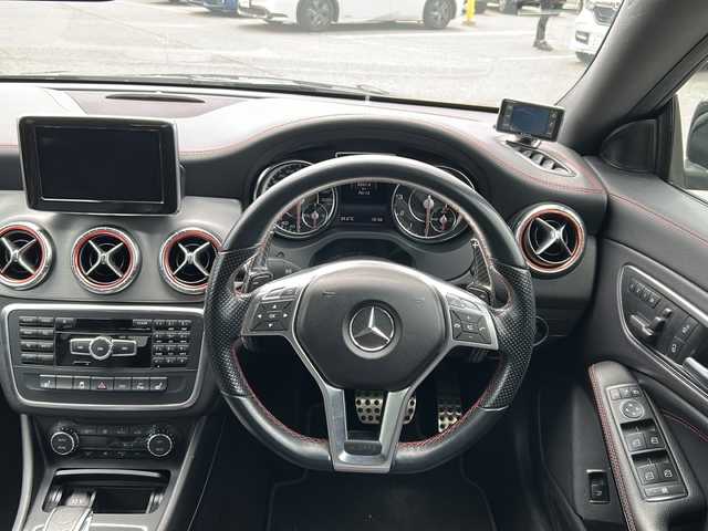 メルセデス・ベンツ ＣＬＡ４５ 4マチック 山形県 2014(平26)年 7.5万km 黒 ４WD/サンルーフ/前席シートヒーター/パドルシフト/メモリ付きパワーシート/GPSレーダー/純正ナビ/（AM/FM/フルセグ/BT）/パワーバックドア/スペアキー×１/ターボ/電動パーキング/AAC/盗難防止装置