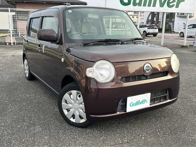 ダイハツ ミラ ココア L 富山県 2013(平25)年 5万km プラムブラウンクリスタルマイカ フロアマット/純正ドアバイザー/アイドリングストップ/キーレスリモコン/Wエアバッグ/保証書/取扱説明書/スペアキー