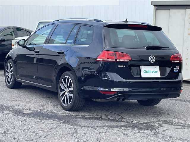 フォルクスワーゲン ゴルフ ヴァリアント TSIハイライン 福島県 2017(平29)年 8.1万km 黒 ワンオーナー/純正ナビ/・ＣＤ/・ＤＶＤ/・ＵＳＢ/・ＡＵＸ/・Ｂｌｕｅｔｏｏｔｈ/バックカメラ/クルーズコントロール/ビルトインＥＴＣ/ドライブレコーダー/オートホールド/純正フロアマット