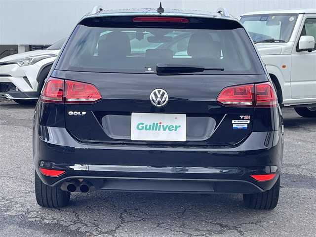 フォルクスワーゲン ゴルフ ヴァリアント TSIハイライン 福島県 2017(平29)年 8.1万km 黒 ワンオーナー/純正ナビ/・ＣＤ/・ＤＶＤ/・ＵＳＢ/・ＡＵＸ/・Ｂｌｕｅｔｏｏｔｈ/バックカメラ/クルーズコントロール/ビルトインＥＴＣ/ドライブレコーダー/オートホールド/純正フロアマット