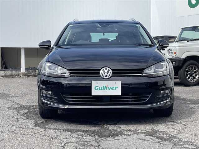 フォルクスワーゲン ゴルフ ヴァリアント TSIハイライン 福島県 2017(平29)年 8.1万km 黒 ワンオーナー/純正ナビ/・ＣＤ/・ＤＶＤ/・ＵＳＢ/・ＡＵＸ/・Ｂｌｕｅｔｏｏｔｈ/バックカメラ/クルーズコントロール/ビルトインＥＴＣ/ドライブレコーダー/オートホールド/純正フロアマット