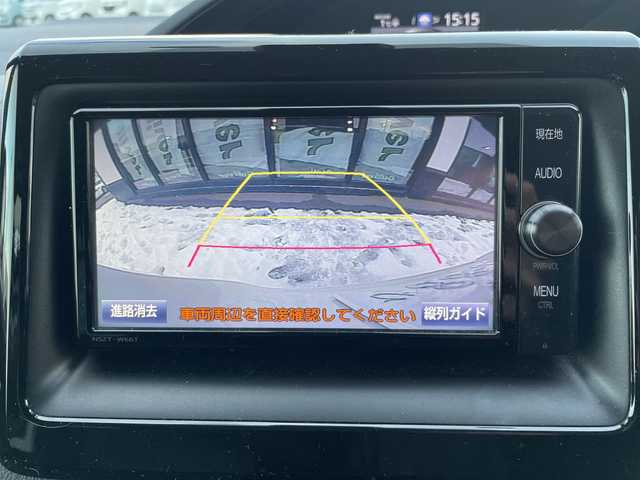 トヨタ エスクァイア Gi 道央・札幌 2017(平29)年 8.8万km ホワイトパールクリスタルシャイン ・4WD　/寒冷地仕様/・トヨタセーフティセンス/・プリクラッシュセーフティ/・アクティブクルーズコントロール/・レーンキープアシスト/・純正メモリナビ/・ＤＶＤ・ＣＤ・ＳＤ・ＢＴ/・フルセグＴＶ/バックカメラ/・黒レザーシート/・前席シートヒーター/・スマートキー/エンジンスターボタン/・両側パワースライドドア/・オートライト/オートハイビーム/・LEDヘッドライト/フォグライト/・前方ドラレコ