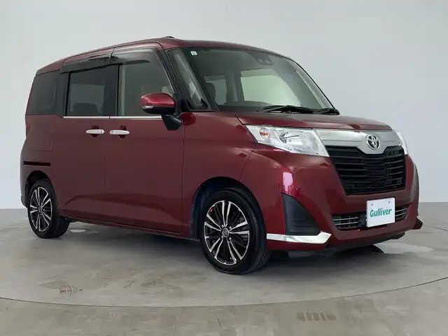 トヨタ ルーミー G コージーエディション 鹿児島県 2019(令1)年 4.3万km ファイアークォーツレッドM トヨタ純正SDナビ/フルセグTV/Bluetooth/AM/FM/CD/DVD/バックカメラ/両側電動スライドドア/ETC/クルーズコントロール/ステアリングスイッチ/ウッドコンビステアリング/コーナーセンサー/衝突被害軽減ブレーキ/LEDヘッドライト/シートヒーター/電動格納ミラー/社外コンソール/社外フロアマット