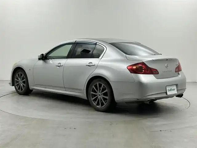 日産 スカイライン 250GT Type S 栃木県 2010(平22)年 17.9万km ブリリアントシルバー 純正HDDナビ/　フルセグTV/AUX/CD/サンルーフ/黒革ハーフシート/バックカメラ/パドルシフト/純正フロアマット/ドアバイザー