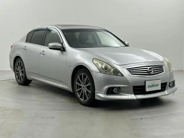 日産 スカイライン 250GT Type S 栃木県 2010(平22)年 17.9万km ブリリアントシルバー 純正HDDナビ/　フルセグTV/AUX/CD/サンルーフ/黒革ハーフシート/バックカメラ/パドルシフト/純正フロアマット/ドアバイザー