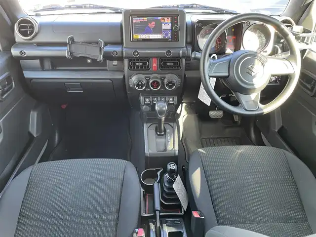 スズキ ジムニー XL 長野県 2019(平31)年 7.5万km ミディアムグレー フルセグテレビ/AM/FM/Bluetooth/シートヒーター/ドアバイザー/4WD/プッシュスタート/パワーウィンドウ/スペアキー/社外フロアマット/ダウンヒルアシストコントロール/電動格納ミラー