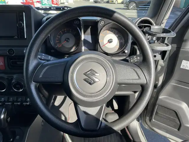 スズキ ジムニー XL 長野県 2019(平31)年 7.5万km ミディアムグレー フルセグテレビ/AM/FM/Bluetooth/シートヒーター/ドアバイザー/4WD/プッシュスタート/パワーウィンドウ/スペアキー/社外フロアマット/ダウンヒルアシストコントロール/電動格納ミラー