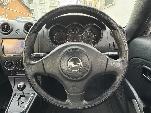 ダイハツ コペン ディタッチャブルトップ 三重県 2003(平15)年 9.2万km Ｄグリーン カロッツェリアナビ/　・ワンセグ/　・CD/　・DVD/トランクスポイラー/フォグランプ/ETC　