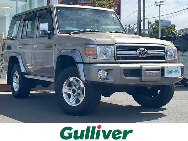 トヨタ ランドクルーザー 道央・札幌 2015(平27)年 4万km ゴールドマイカM ・４WD/・ワンオーナー/・純正SDナビ　/　CD＆DVD＆BT＆TV/・デフロック/・5速MT/・ETC/・前方ドライブレコーダー/・背面タイヤ/・夏タイヤ積込/・純正フロアマット/・ドアバイザー/・フォグライト/・保証書/・取扱説明書