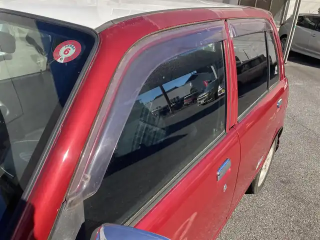ダイハツ ミラ ジーノ ミニライトSP ターボ 愛知県 2002(平14)年 8万km レッドマイカメタリック ターボ車/キーレスエントリー/ルーフ色塗り(白系)/キセノンヘッドライト/純正アルミホイル/車検　令和9年8月