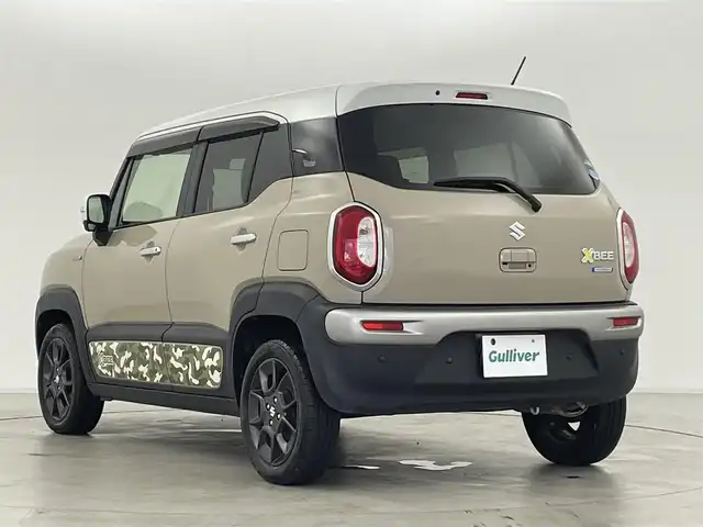 スズキ クロスビー HYBRID MZ 群馬県 2018(平30)年 6.8万km キャラバンアイボリーパールメタリック/ホワイト 2トーンルーフ 全方位モニター用カメラパッケージ/・全方位モニター用カメラ［フロント//バックカメラ］/・USBソケット/・ステアリングハンズフリースイッチ/＝＝＝＝＝＝＝＝/純正ナビ(CN-R273W)/（CD/DVD/SD/BT/フルセグ/ビルトインETC/360°録画ドライブレコーダー/迷彩柄サイドデカール/スズキセーフティサポート/・デュアルセンサーブレーキサポート/・後退時ブレーキサポート/・ハイビームアシスト/・車線逸脱警報機能/・ふらつき警報機能/・先行車発進お知らせ機能/・標識認識機能/・誤発進抑制機能（前後）/シートヒーター（D/N席）/パドルシフト/クルーズコントロール/LEDヘッドライト/スマートキー/プッシュスタート