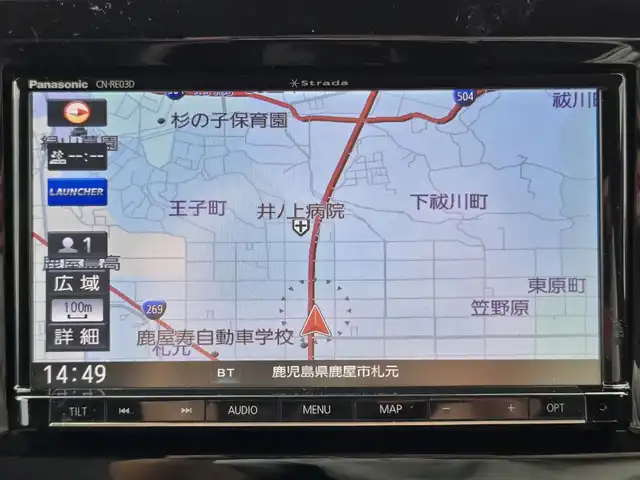 スズキ ジムニー ランドベンチャー 鹿児島県 2017(平29)年 5.6万km ブルーイッシュブラックパール3 LEDヘッドライト/ＺＸ－ＴＥＣＨショック　/社外マフラー　/ＥＴＣ　/純正ＳＤナビ（ＣＮ－ＲＥ０３Ｄ）　/Ｂｌｕｅｔｏｏｔｈオーディオ　/バックカメラ　/フルセグテレビ　/４ＷＤターボ　/シートヒーター　/ハーフレザーシート/スペアキー/純正アルミホイール(16インチ)