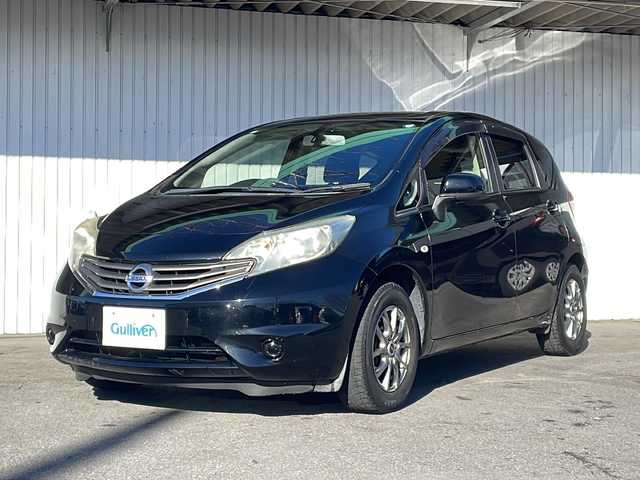 日産 ノート X 長野県 2012(平24)年 11.3万km スーパーブラック 純正メモリナビ/社外14インチアルミ/アイドリングストップ/プッシュスタート/ホイール付き夏タイヤ積込